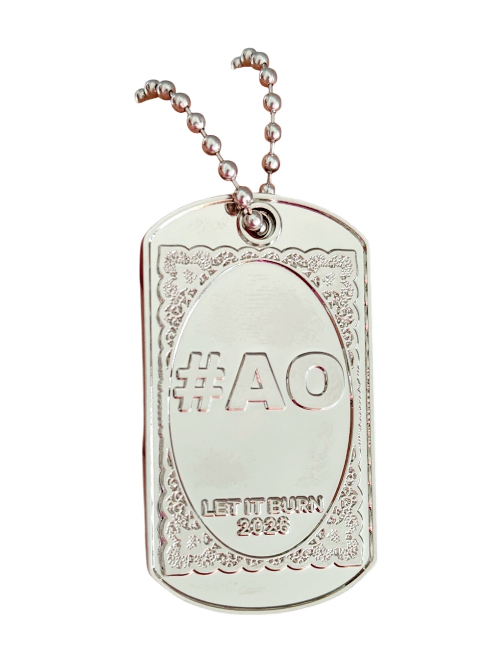 Let it Burn Dog Tags.